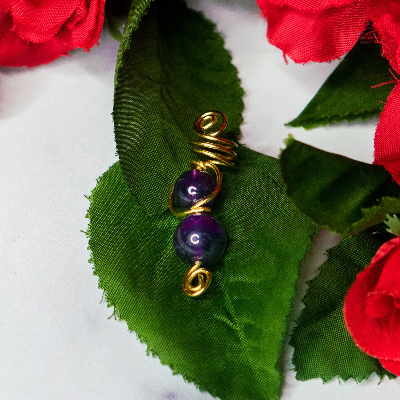 Amethyst Hair Jewel 2"