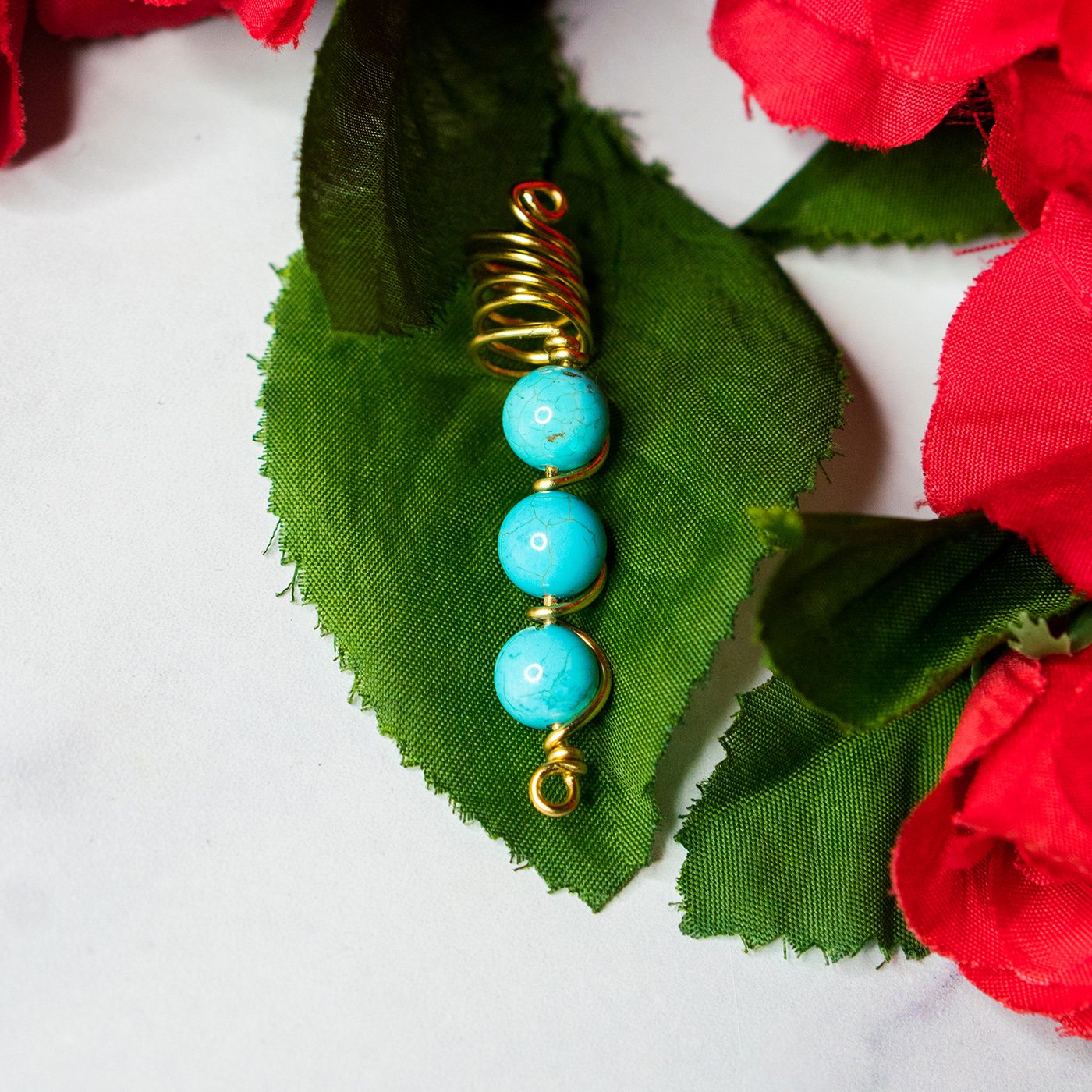 Turquoise Hair Jewel 2"