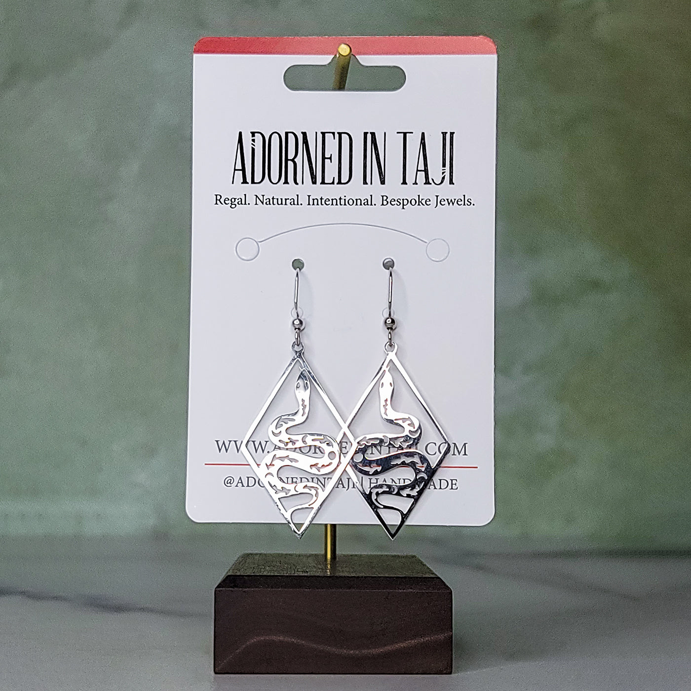 Oshun’s Serpent Earrings