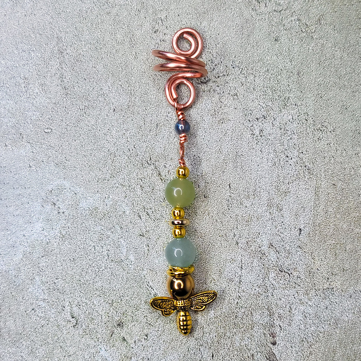 Jade and Aventurine Pen Gem