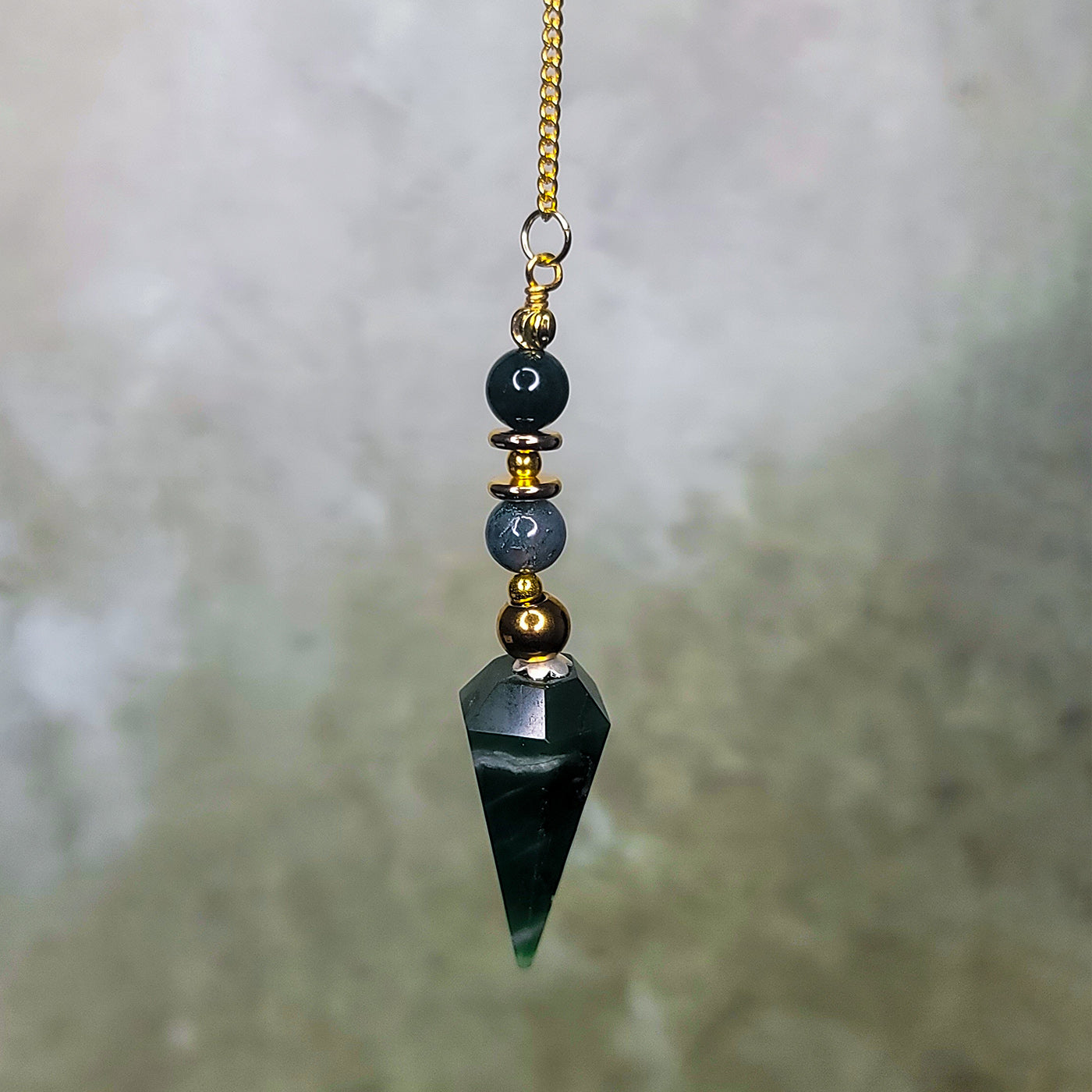 Green Agate Pendulum