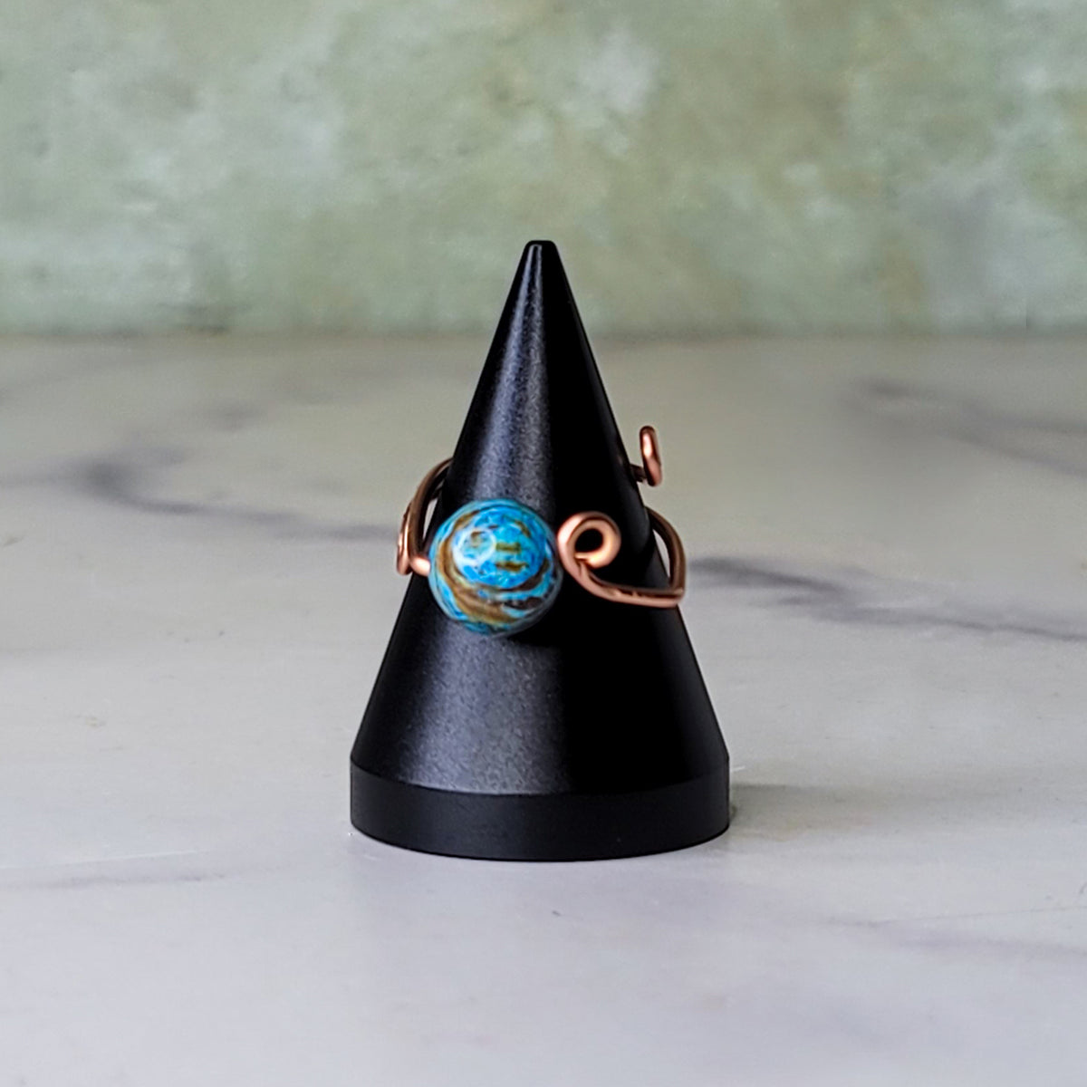 Abeni Ring | Blue Apatite