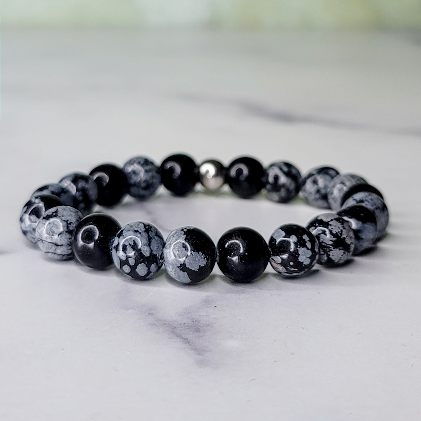 Snowflake Obsidian Wrist Wear