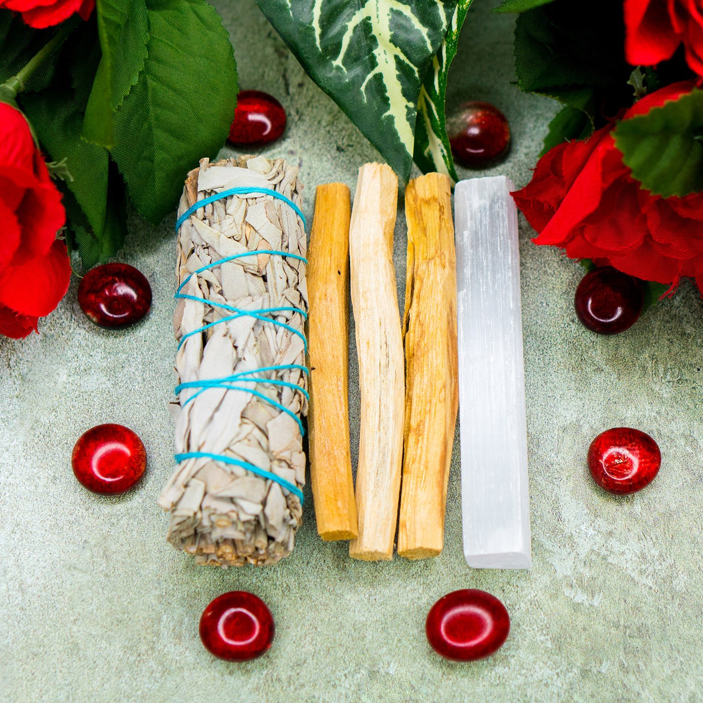 Sage Palo Santo Selenite Bundle Black-Owned Crystal Shops