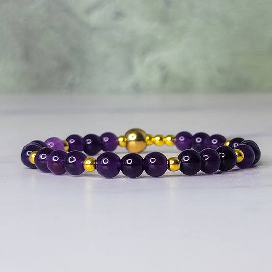 Amethyt Anklet