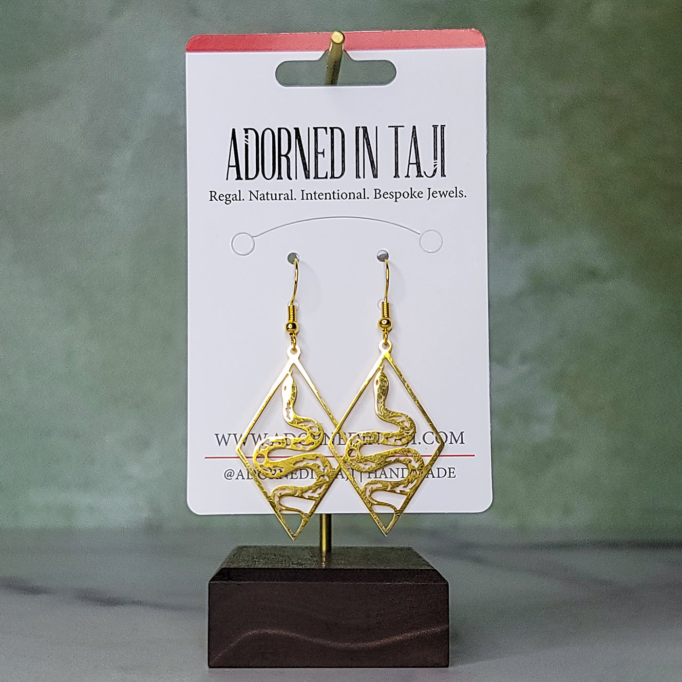 Oshun’s Serpent Earrings