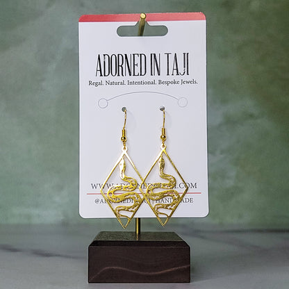 Oshun’s Serpent Earrings