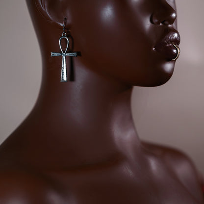 Ankh Statement Earrings