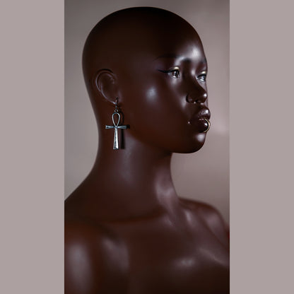 Ankh Statement Earrings