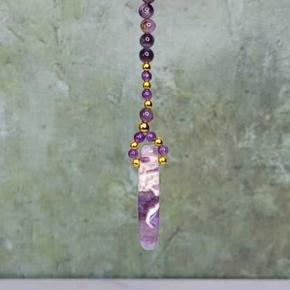 Peace Mini Crown | Amethyst and Purple Agate