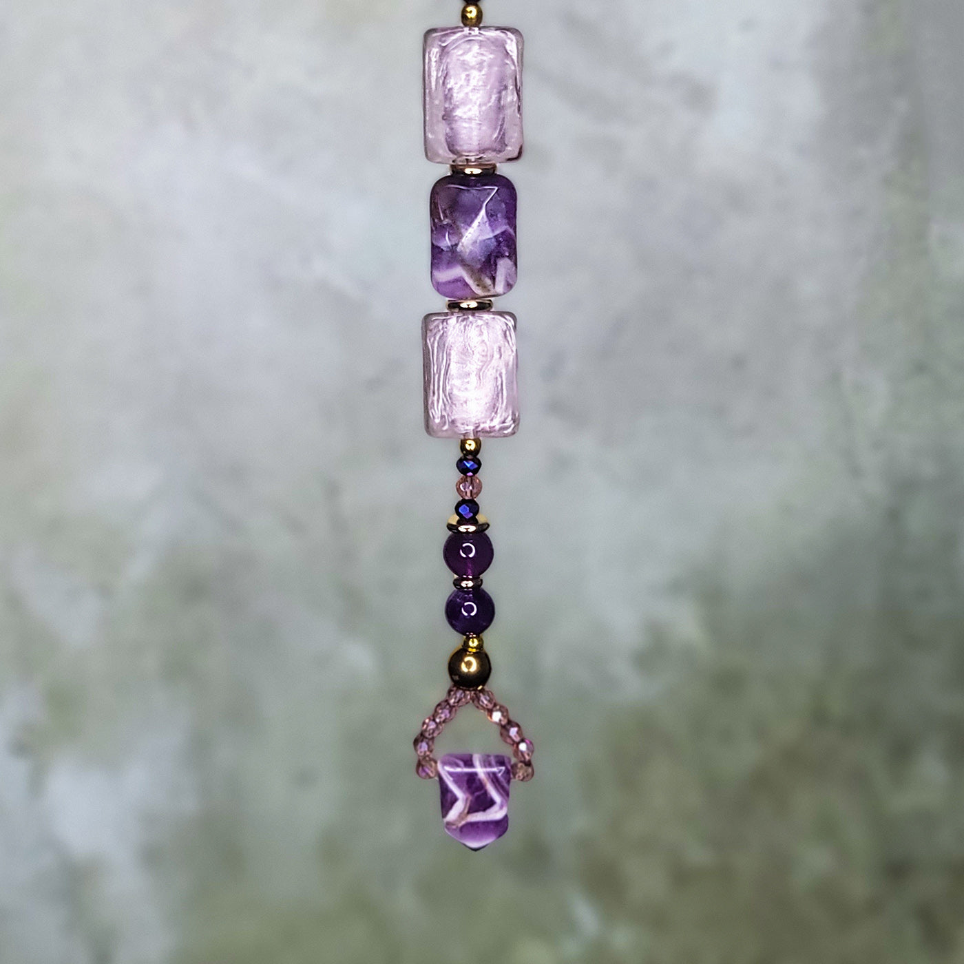 Celcia Mini Crown | Amethyst and Rose Quartz