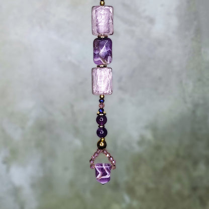 Celcia Mini Crown | Amethyst and Rose Quartz