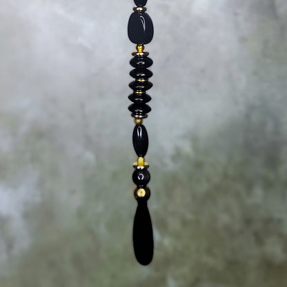 Maleficent Mini Crown | Hematite, Obsidian, and Onyx