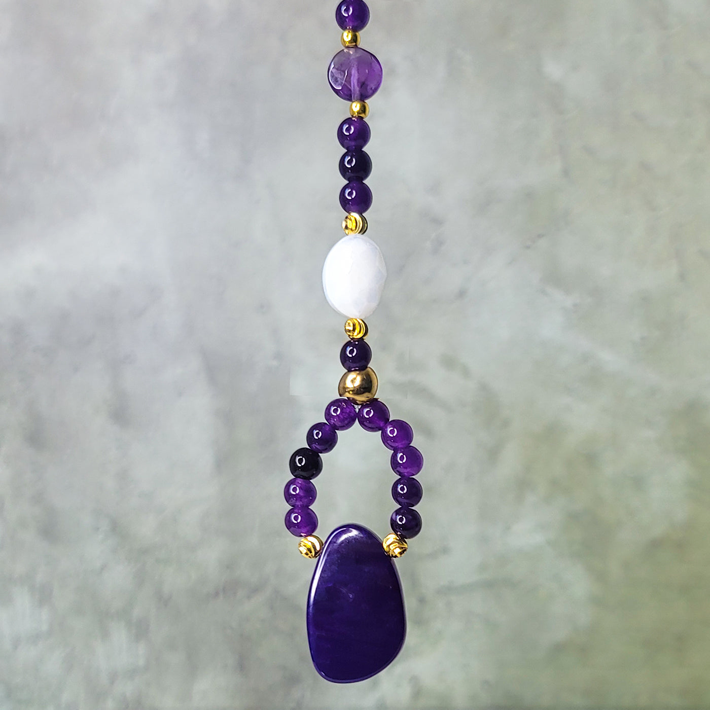 Peace Mini Crown | Amethyst and Purple Agate