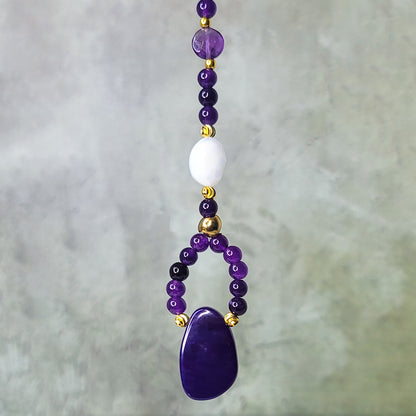 Peace Mini Crown | Amethyst and Purple Agate
