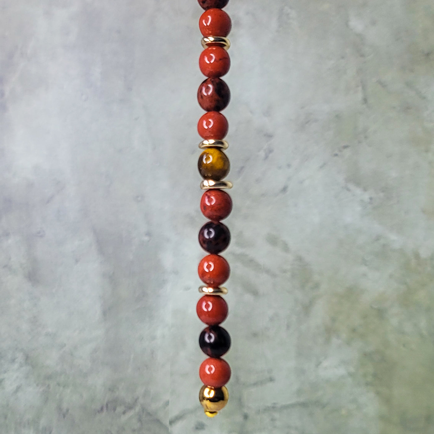 Aura Mini Crown | Tigers Eye, Red Jasper, Mahogany Obsidian