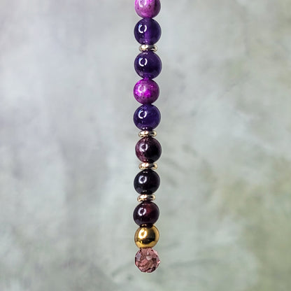 Dreams Mini Crown | Sugilite, Garnet, and Amethyst