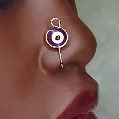 Evil Eye Blue | Adorned Cuffs (No Piercing)