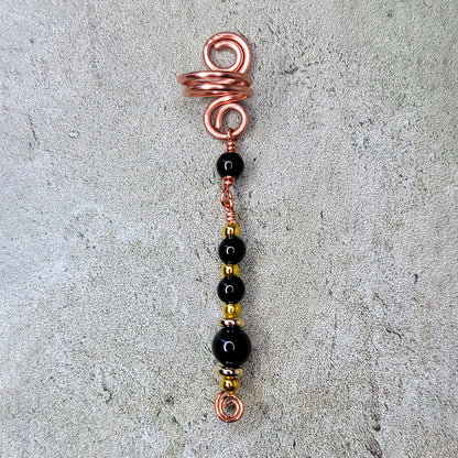 Tourmaline and Obsidian Pen Gem