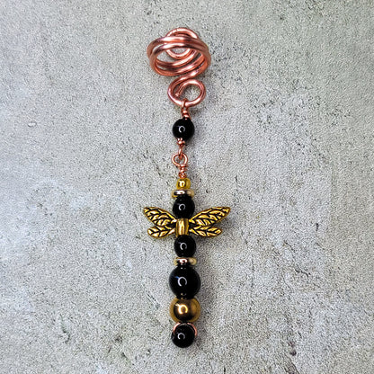 Tourmaline and Obsidian Pen Gem