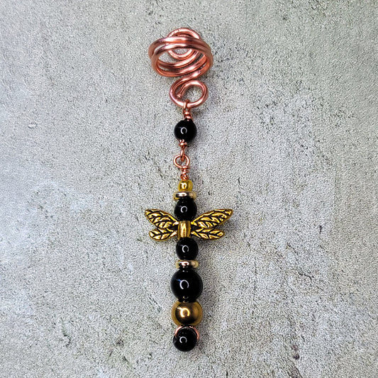 Tourmaline and Obsidian Pen Gem