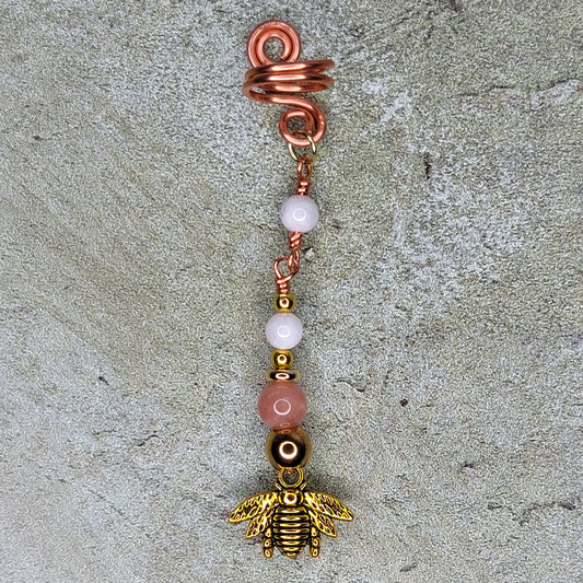 Sunstone + Moonstone Pen Gem