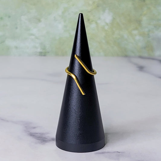 Crossed Midi Ring