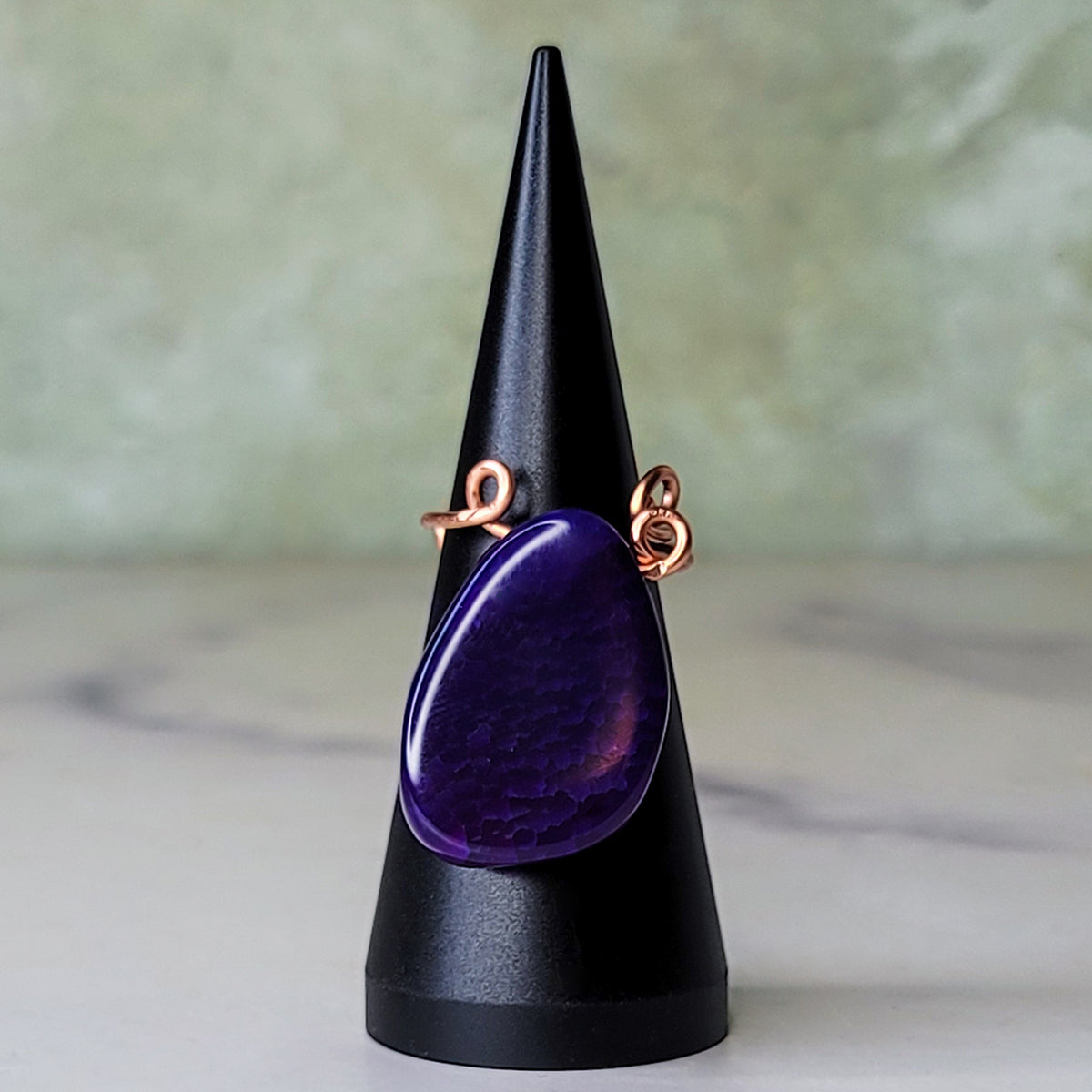 Ayana Ring | Purple Agate