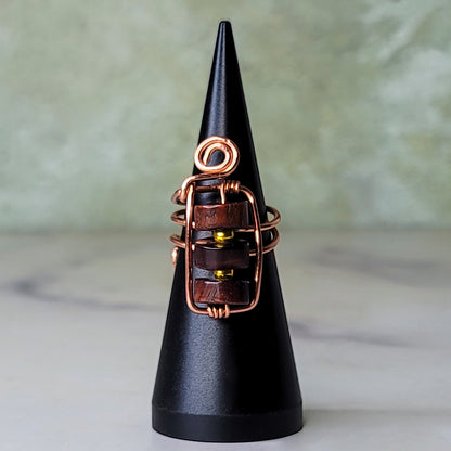 Aziza Ring | Red Tigers Eye