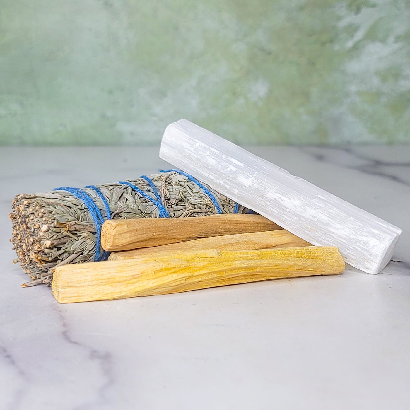 Sage, Palo Santo, & Selenite Bundle