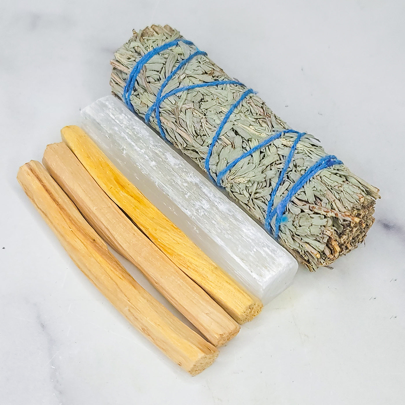 Sage, Palo Santo, & Selenite Bundle