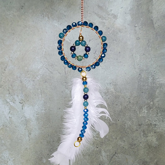 Agave Suncatcher | Blue Chalcedony, Lapis Lazuli, African Turquoise