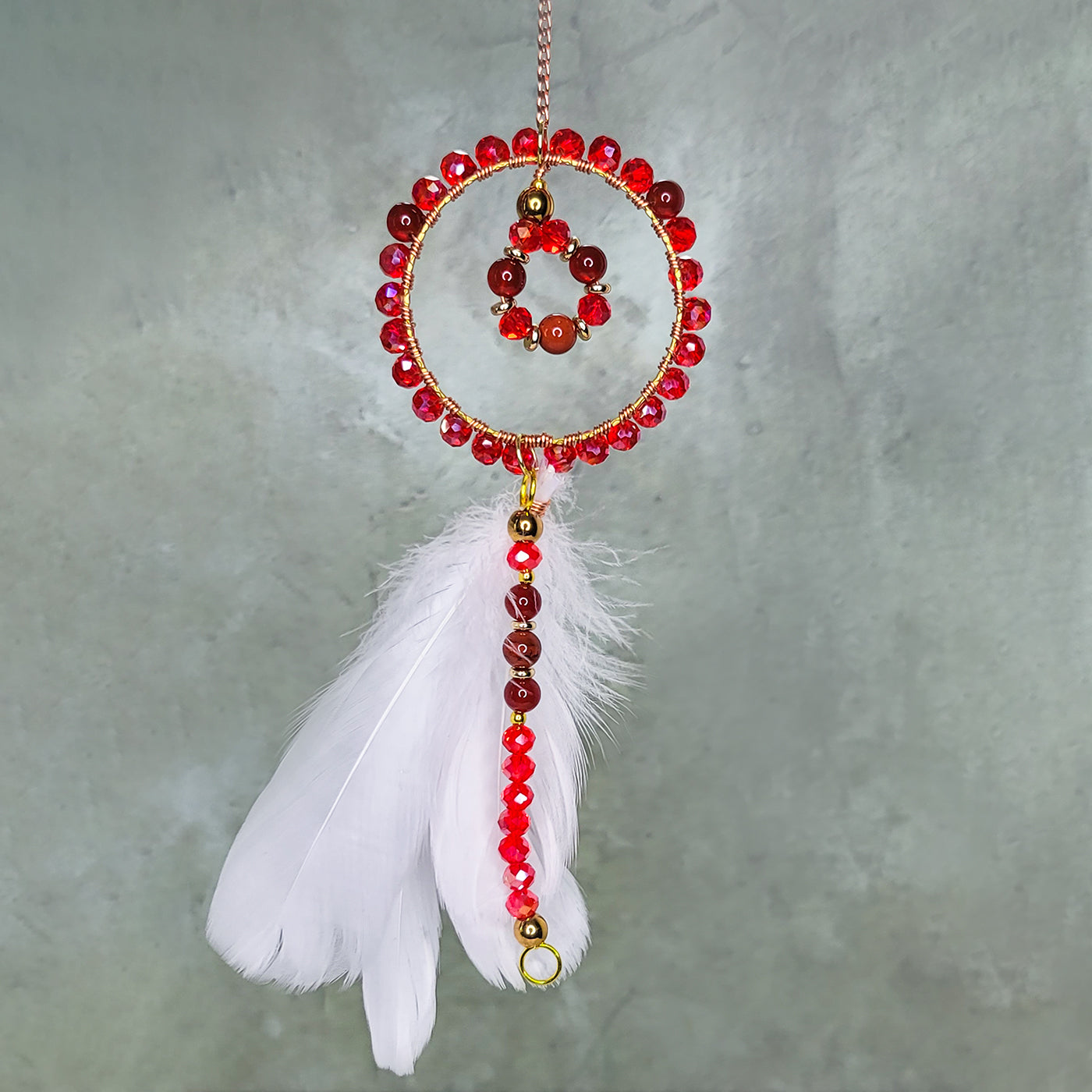 Cherry Suncatcher | Carnelian & Red Jasper