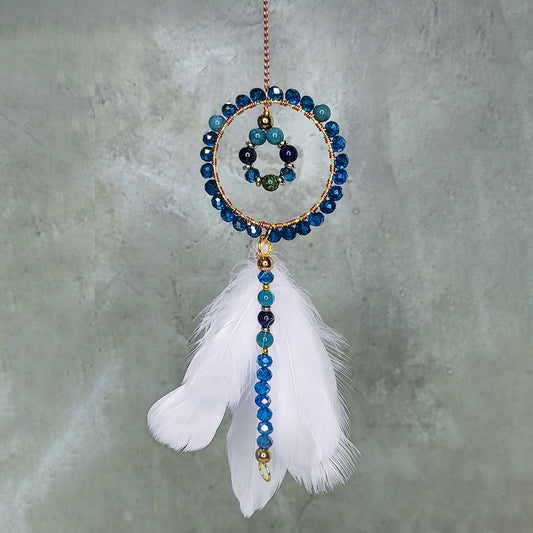 Agave Suncatcher | Blue Chalcedony, Lapis Lazuli, African Turquoise
