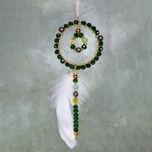 Mint Suncatcher | Pyrite, Peridot, Jade
