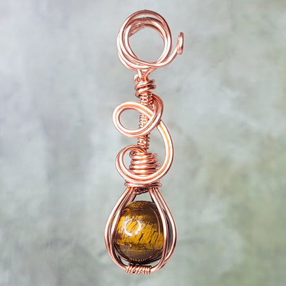 Orielle Smoke Wand | Tigers Eye