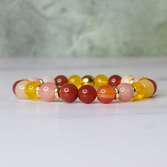 Ignite Wrist Wear | Carnelian, Citrine, Sunstone, and Yellow Aventurine