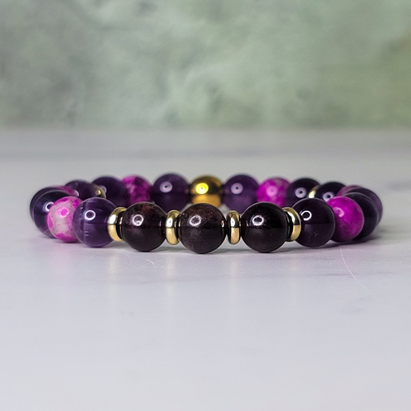 Haven Wrist Wear | Sugilite, Garnet, and Amethyst