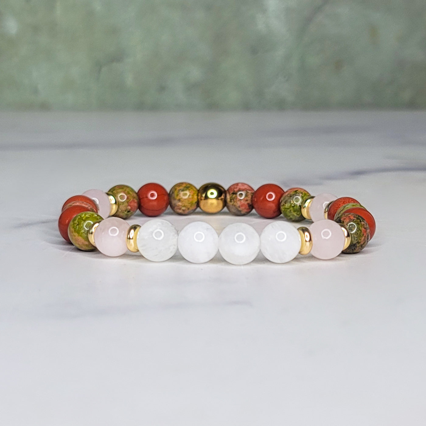 Nurture Wrist Wear | Unakite, Moonstone, Red Jasper, Rose Quartz