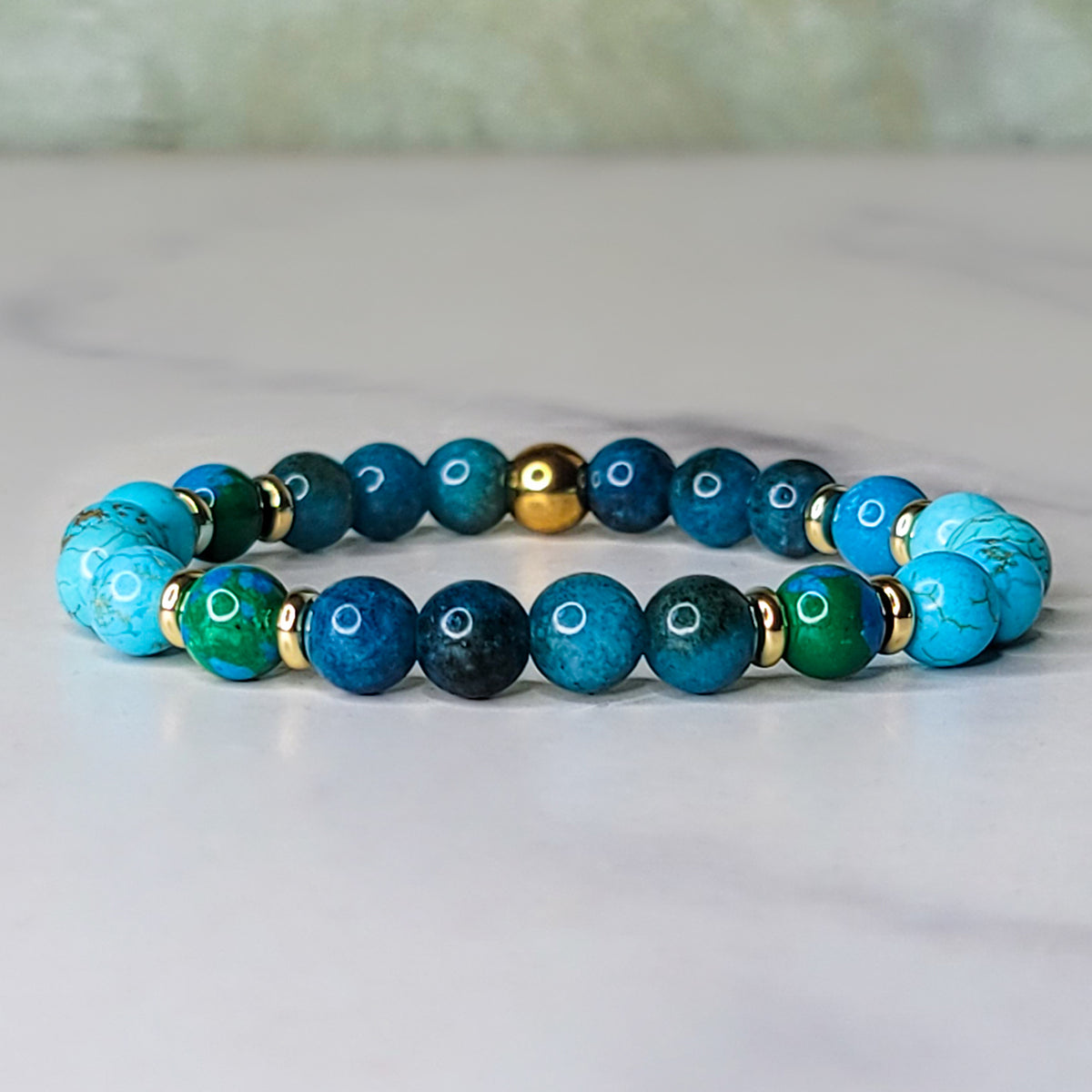 Unfiltered Wrist Wear | Blue Apatite, Chrysocolla, Turquoise