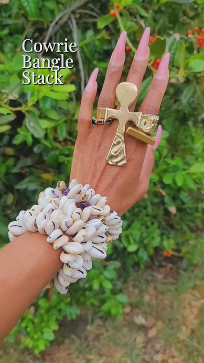 Shells & Bells Bangle Stack